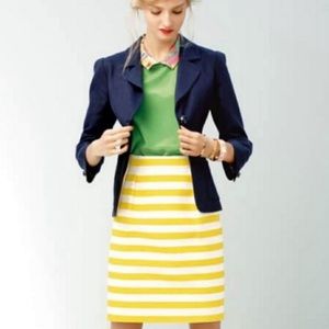 KATE SPADE Navy Blue Linen Blend Blazer, 10